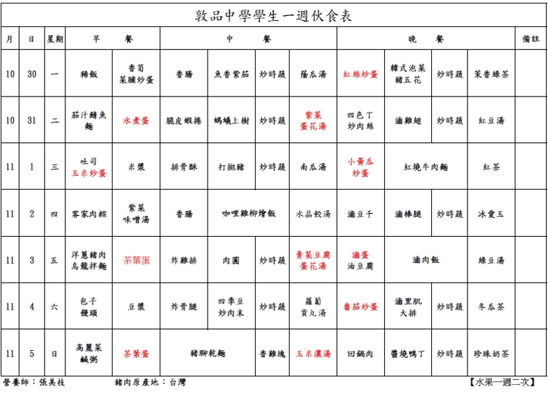 112-1030菜單